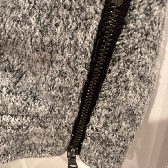 Loft Moto Jacket Cozy Soft Outerwear Classic Neutral Layer Capsule Petite Large - Picture 7 of 13